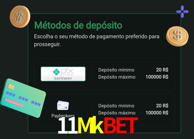 O cassino 11Mkbet oferece uma grande variedade de métodos de pagamento